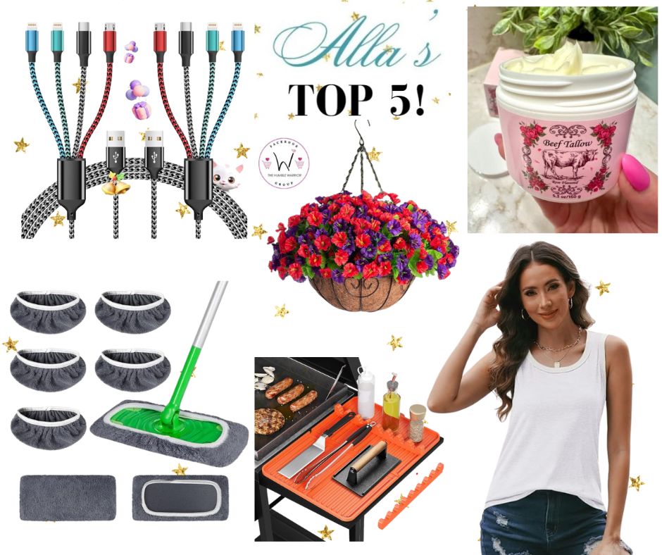 Alla’s TOP 5 best-selling items posted yesterday plus a bonus item!