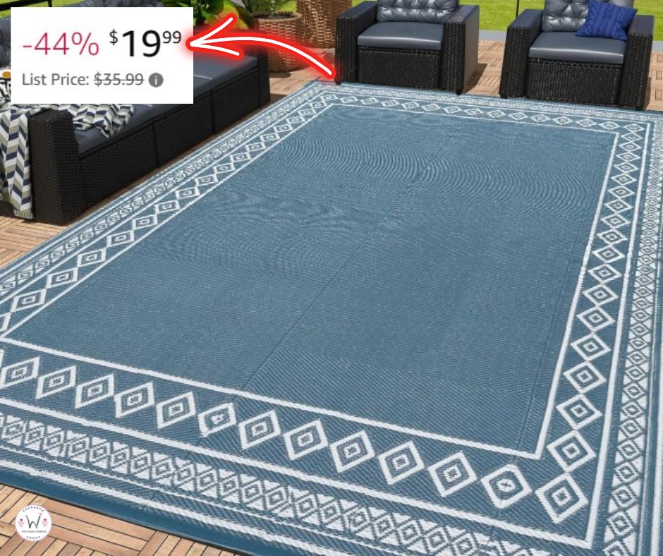 Reversible Plastic 5×8 Ft Outdoor Rug!