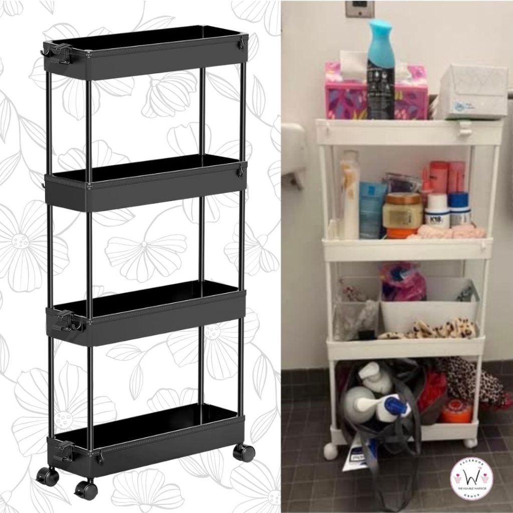 SPACEKEEPER Slim Rolling Storage Cart