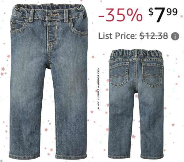 Children’s Place Baby and Toddler Boys’ Basic Bootcut Jeans
