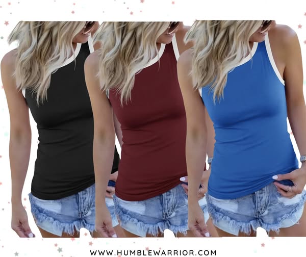 color block tank from Fisoew
