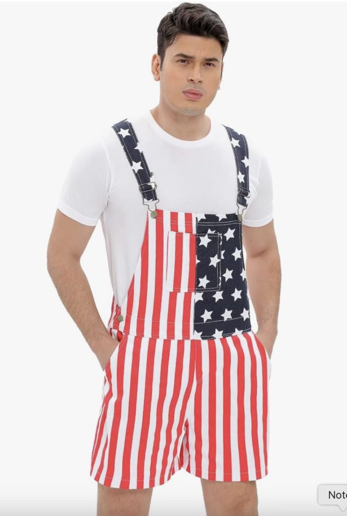 patriotic overalls