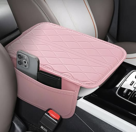 faux Leather Car Center Console Cover!