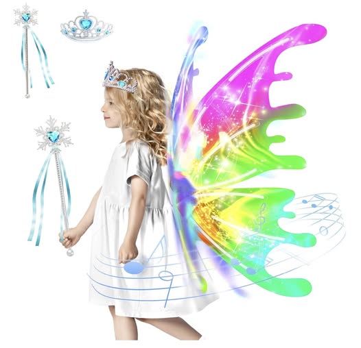 Princess Costume Crown Wand Dress Up