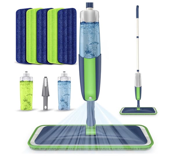 Wet Mop with 5X washable pads