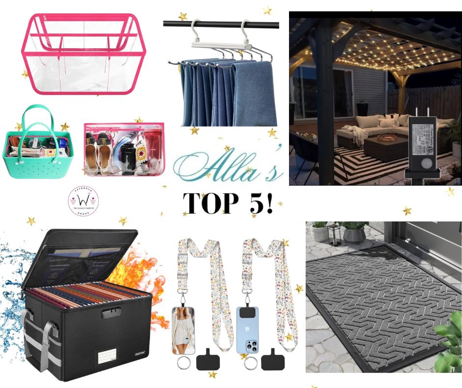 Alla’s TOP 5 best-selling items posted yesterday plus a bonus item!
