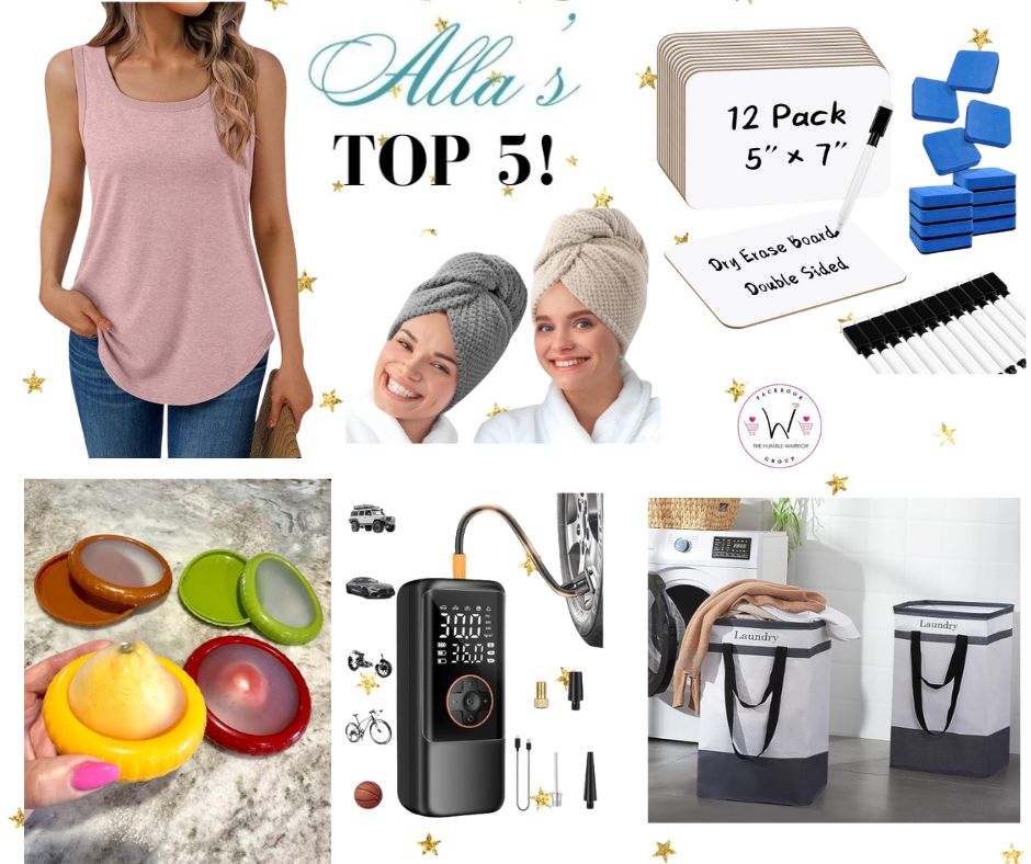 Alla’s TOP 5 best-selling items posted yesterday plus a bonus item!