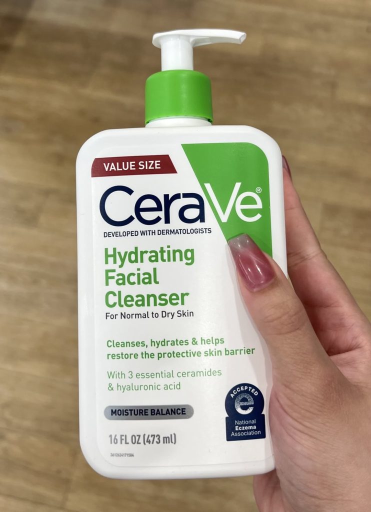 CeraVe Hydrating Facial Cleanser!