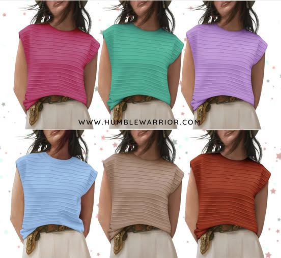 BZB Cap Sleeve Sweater Top