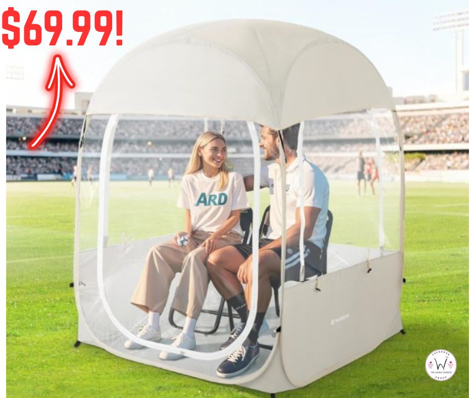 All Weather Shelter Pop Up Sports Tent with Carry Bag!