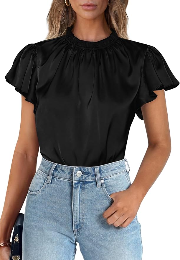 Satin Top From Pretty Garden