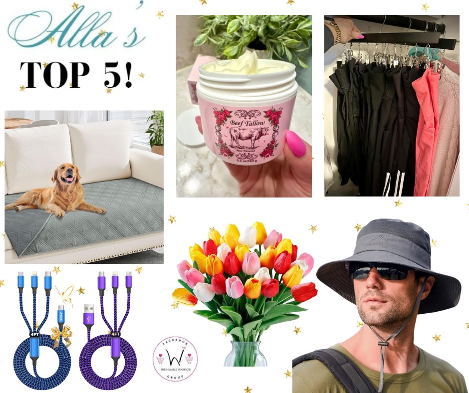 Alla’s TOP 5 best-selling items posted yesterday plus a bonus item!