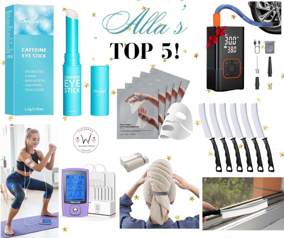 Alla’s TOP 5 best-selling items posted yesterday plus a bonus item!