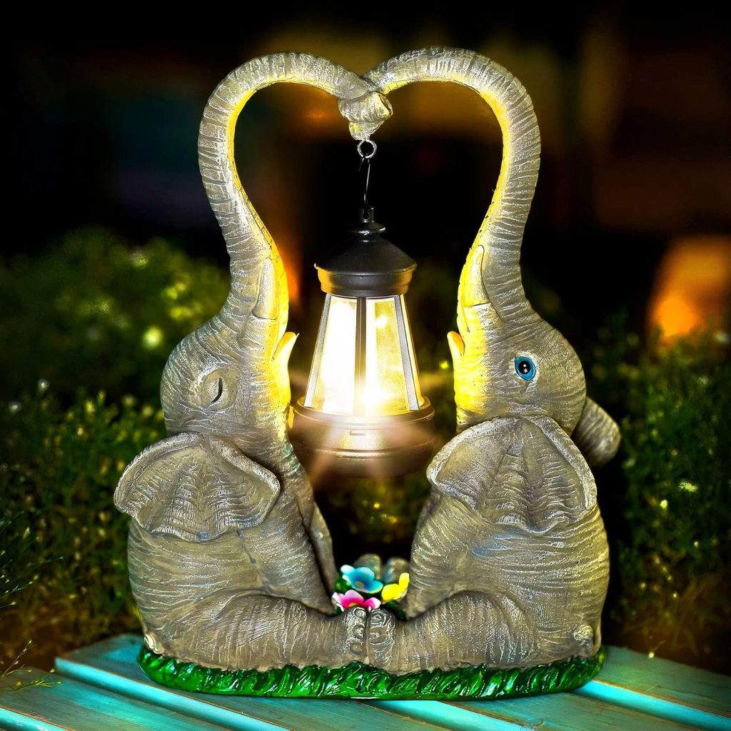 Solar Elephant Statue!