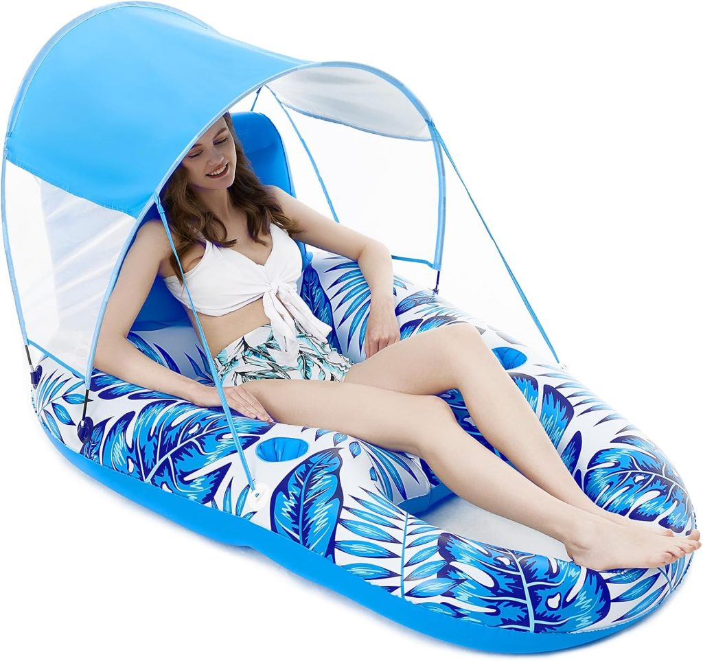Jasonwell Pool Float with Canopy