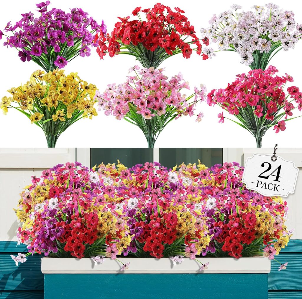 24 Pack of Artificial Flower Bundles!