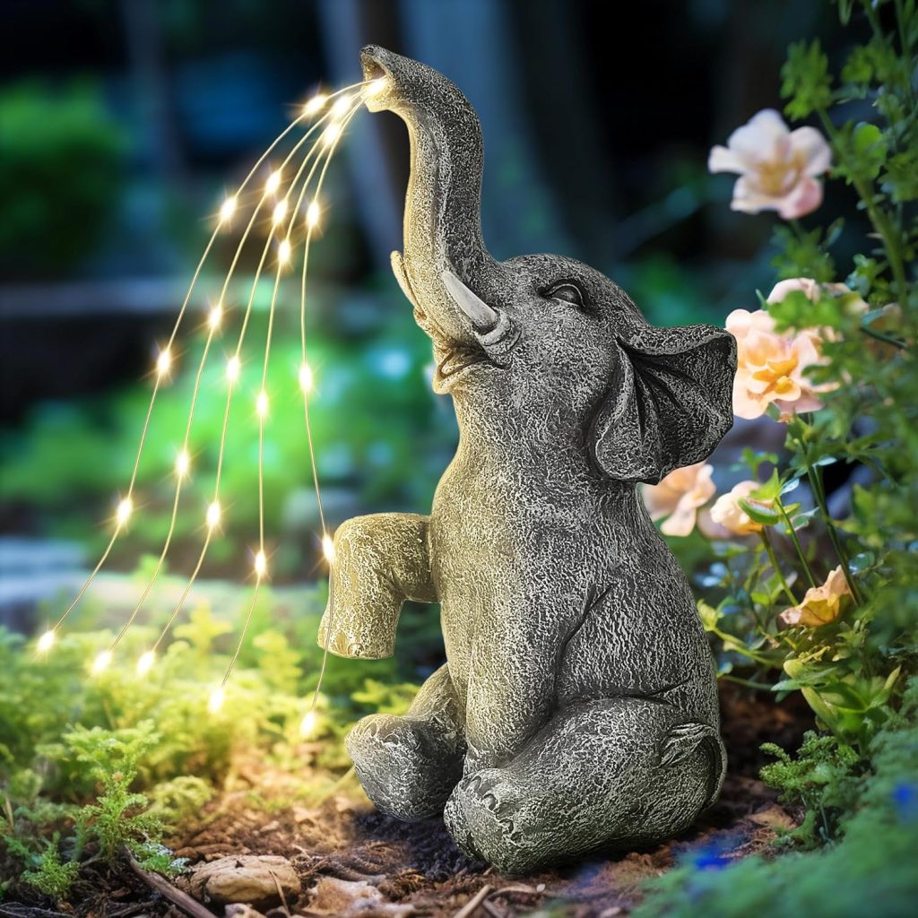 Solar Elephant Statue!