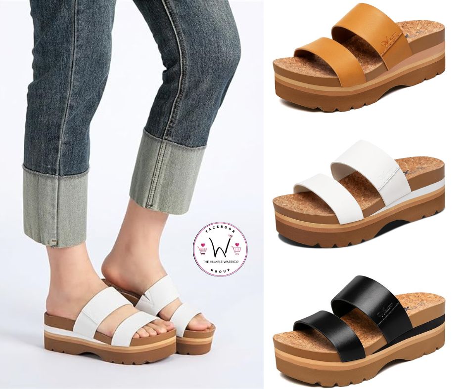 Platform Slide Sandals