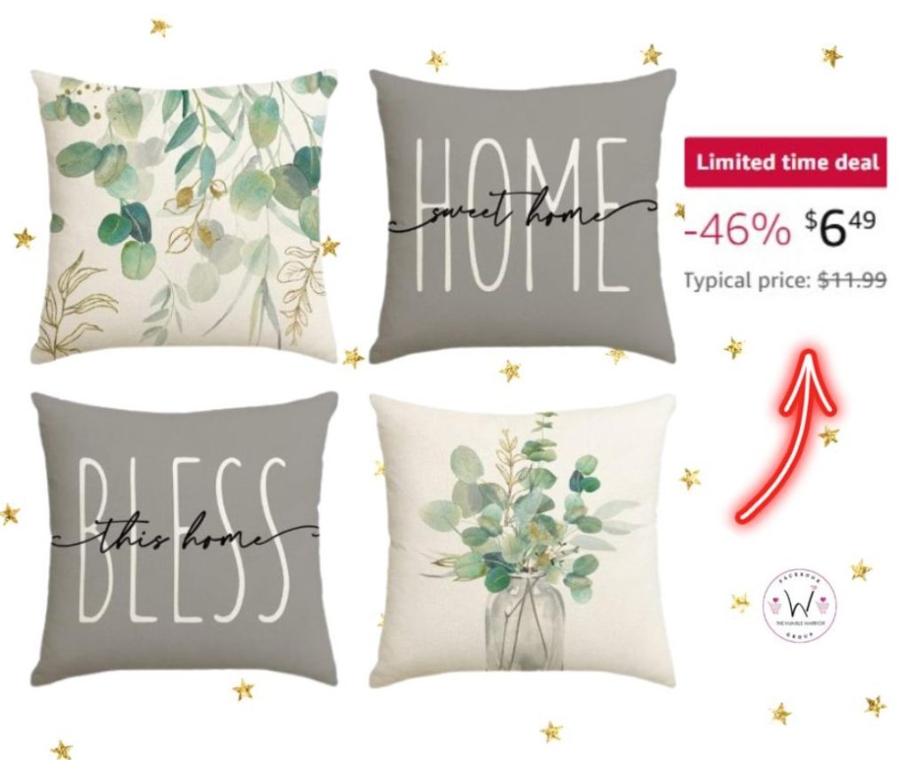 Set of 4 Spring/Summer Throw Pillow Covers!