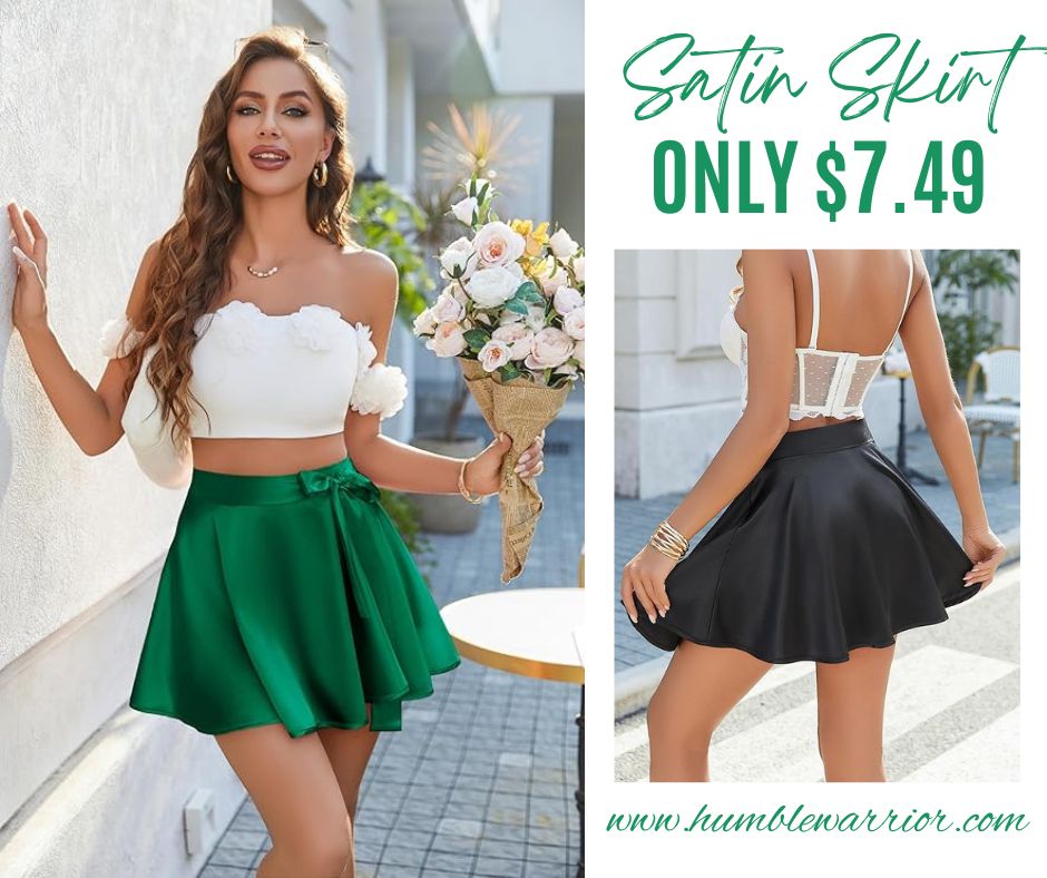 Avidlove Satin Wrap Skirt