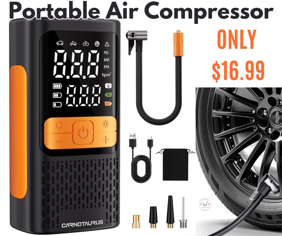 Portable Air Pump Tire Inflator