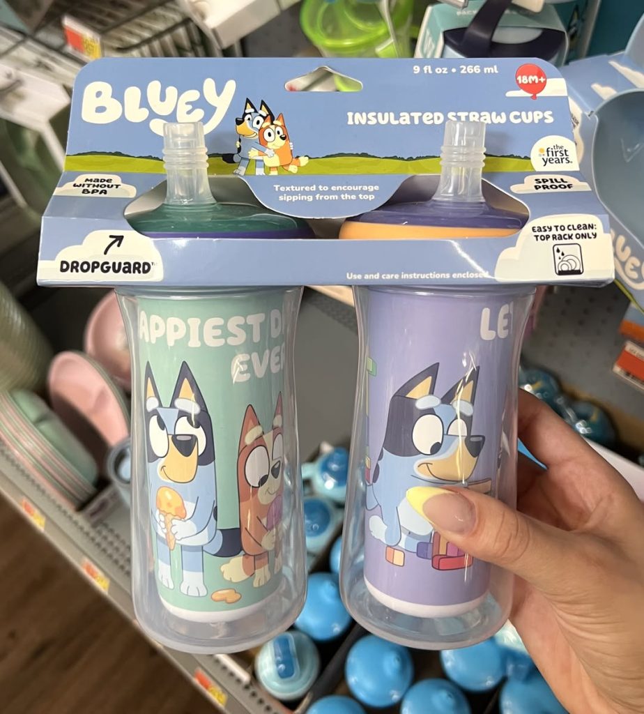 2 Pack of Bluey Insulated Straw Cups!