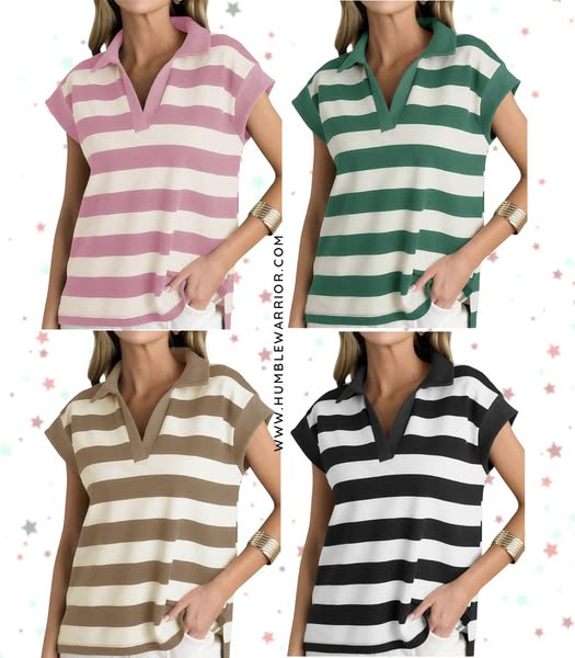 stunning striped pullover
