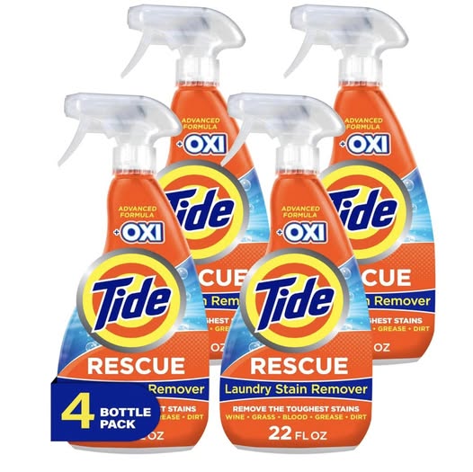 set of FOUR Tide Laundry Stain Remover with Oxi