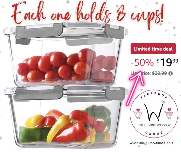 HOMBERKING 4-piece glass storage set