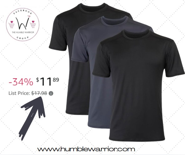 Hanes Men’s Moves Breathable Mesh Back T-Shirts