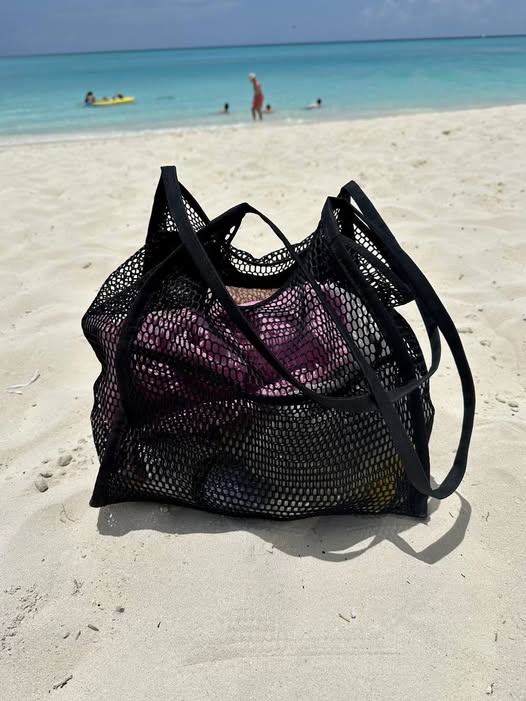 mesh beach bag