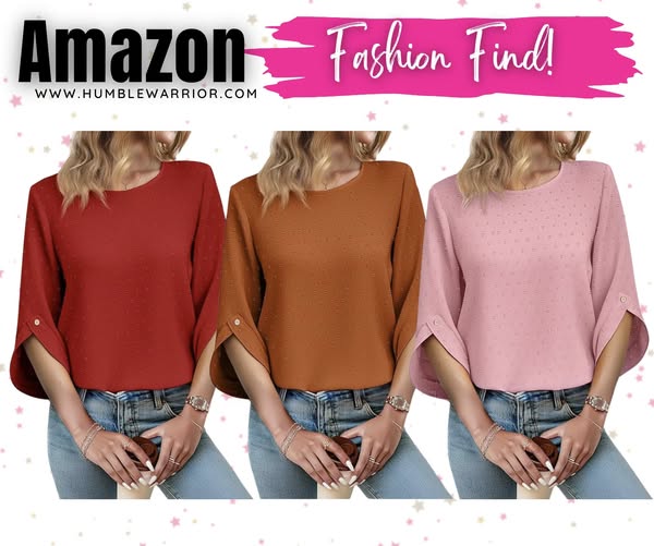JUSTFASHIONNOW Swiss Dot Blouse