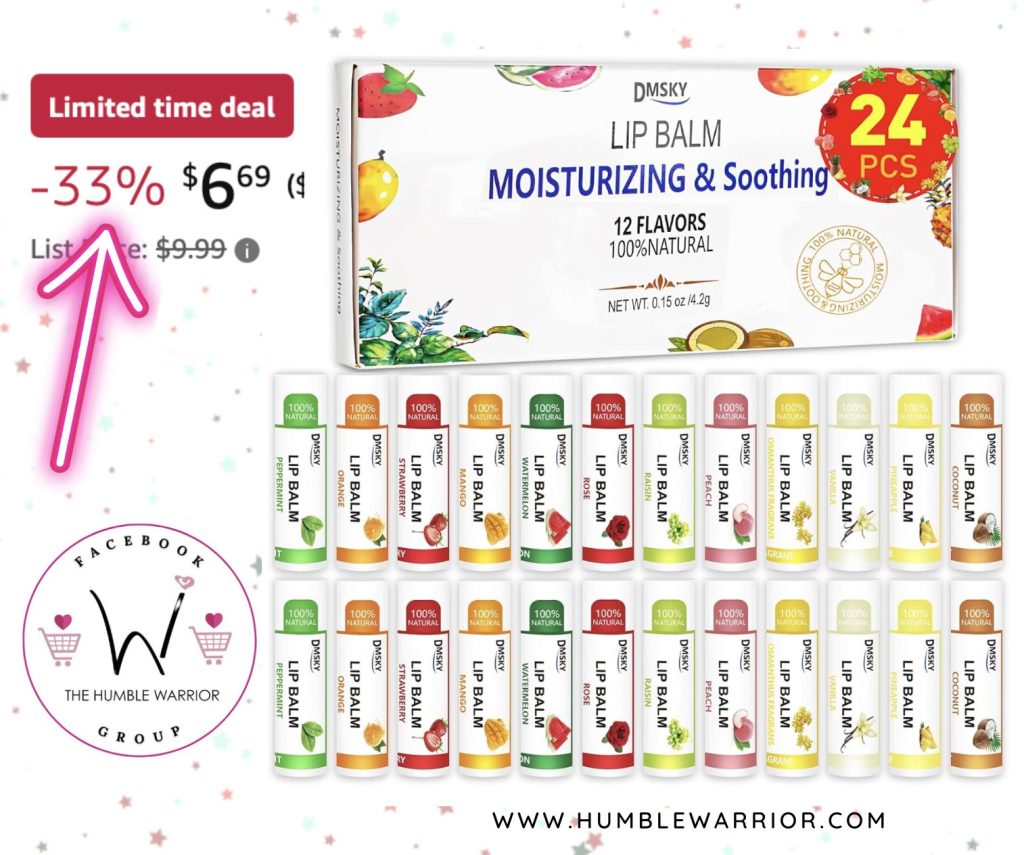 24-pack of DMSKY lip balms