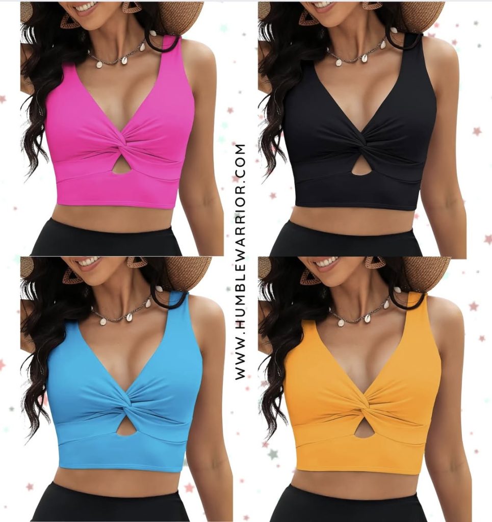 GRAPENT Cropped Bikini Top