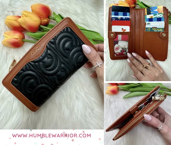 CLUCI Women’s Leather Trifold Wallet