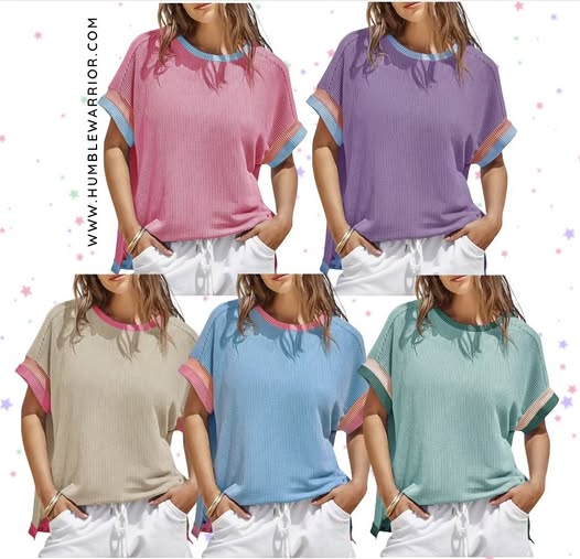 Tankaneo ribbed short sleeve top