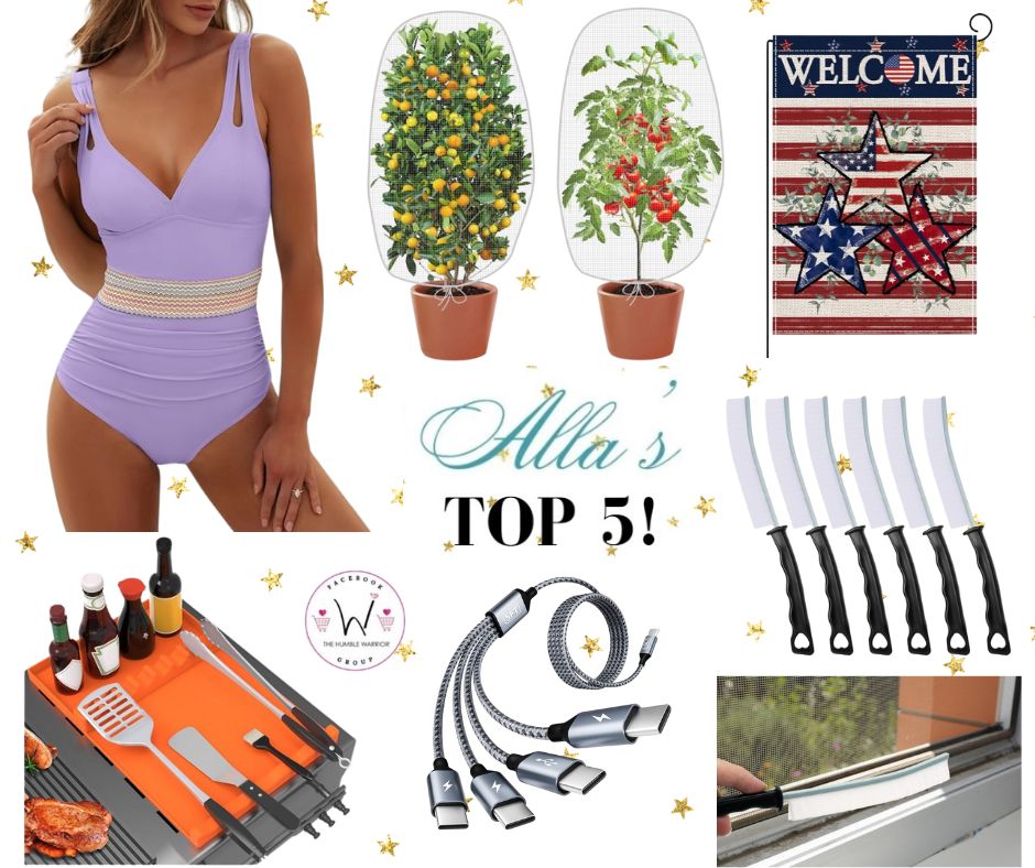 Alla’s TOP 5 best-selling items posted yesterday plus a bonus item!