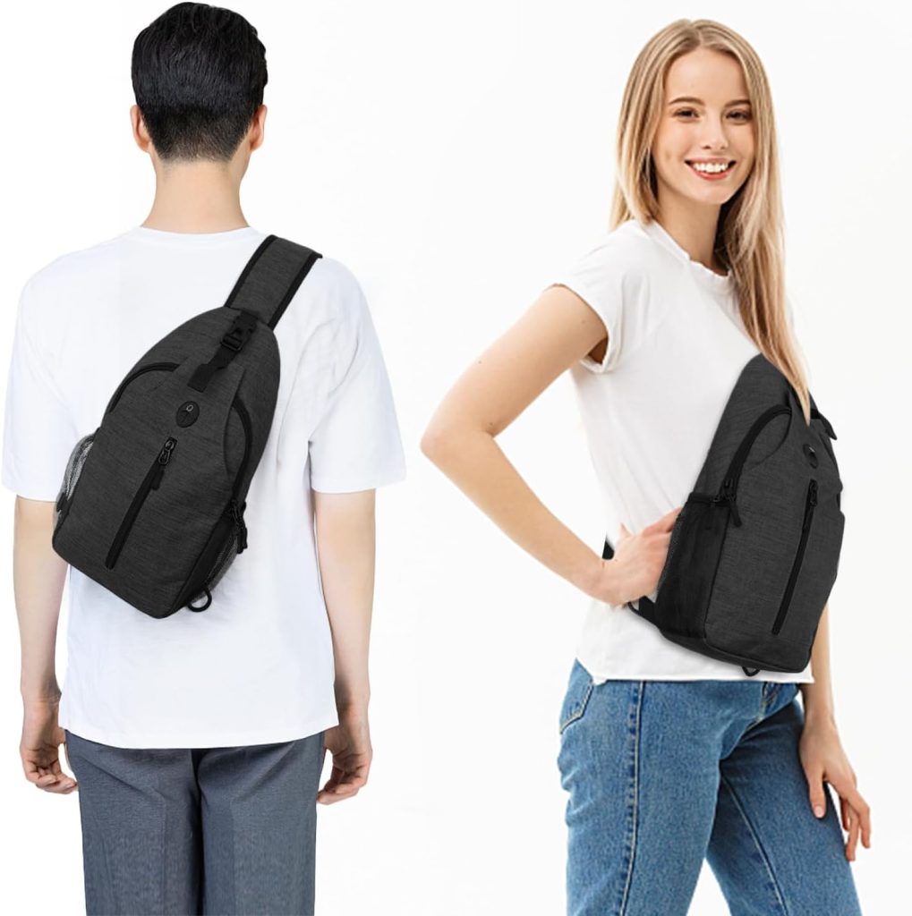 unisex Sling-Style Crossbody Backpack