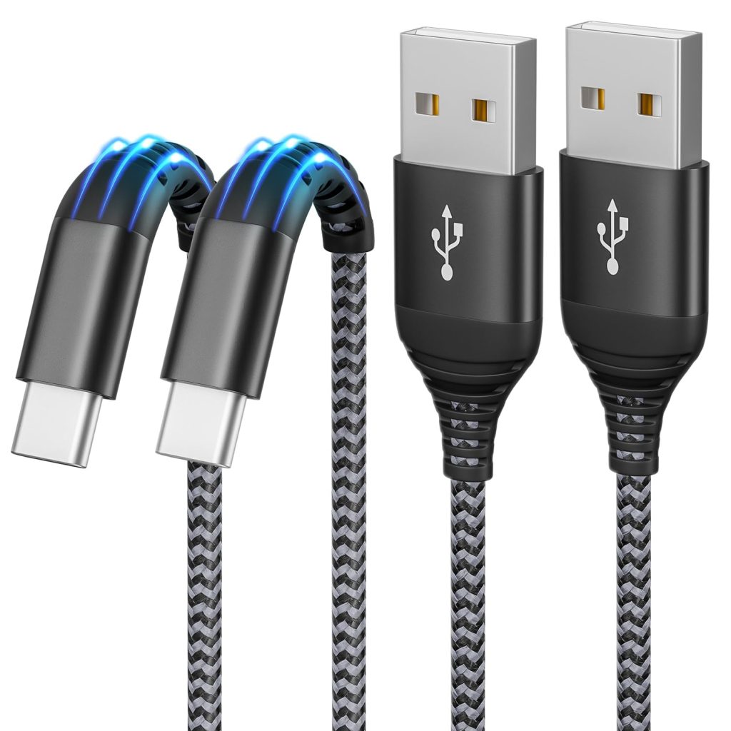 2-pack of 6FT USB A to USB C Cables