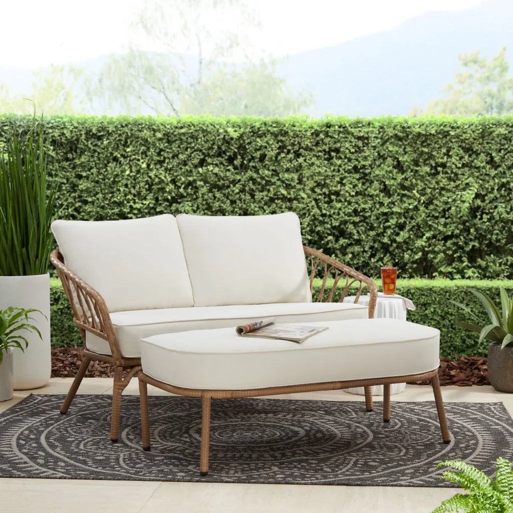 Better Homes & Gardens Willow Sage Loveseat & Ottoman Set!