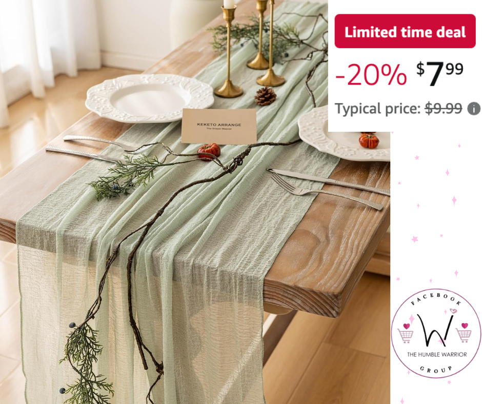Sage Green Table Runner