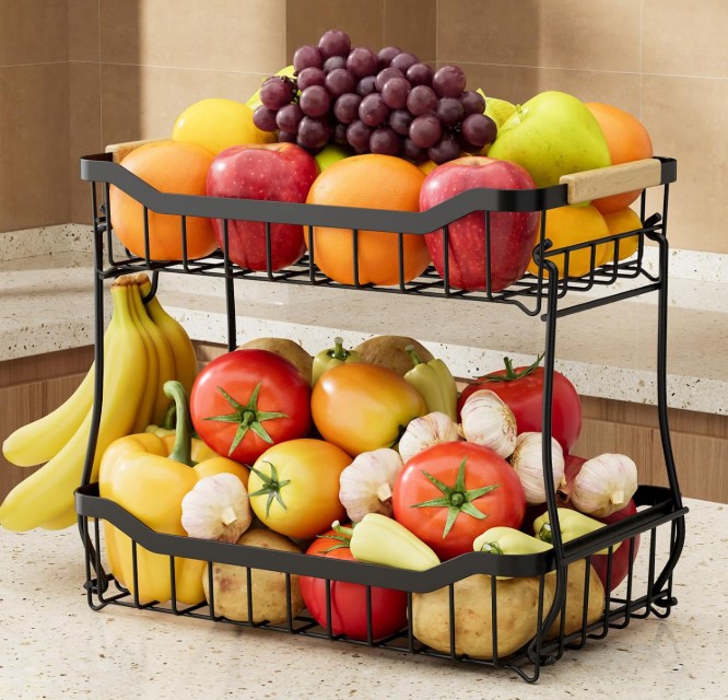2-Tier fruit basket!