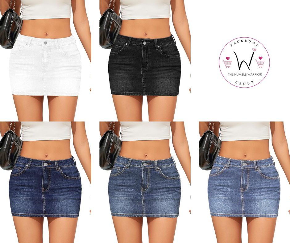Denim Mini Skirts