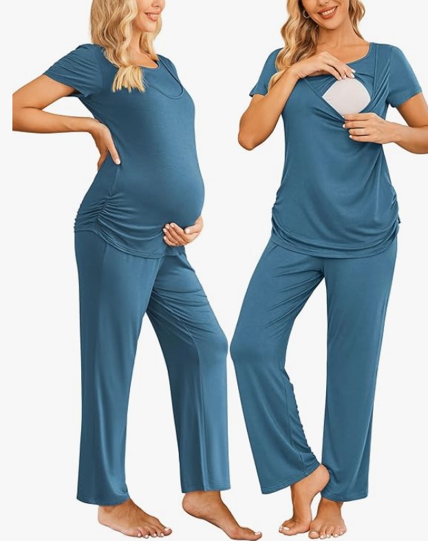 Maternity nursing pajama set from Ekouaer!