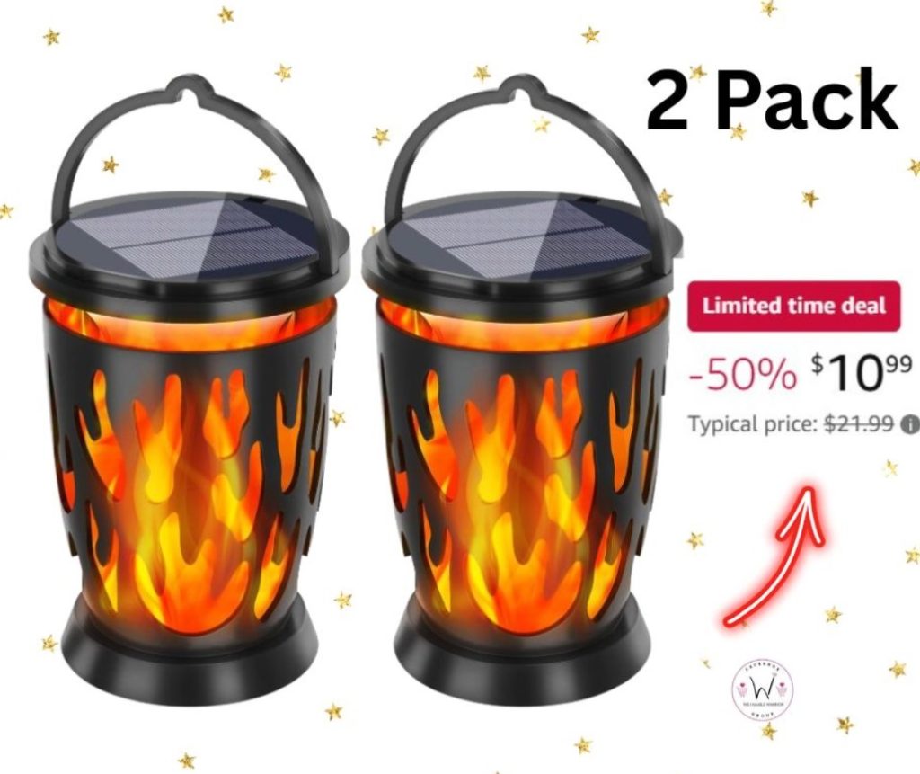 Set of 2 solar powered lanterns!