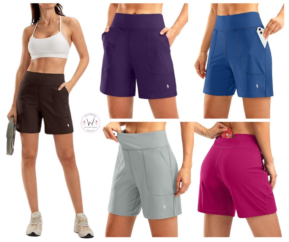 SANTINY Women’s 6” Athletic Long Shorts!