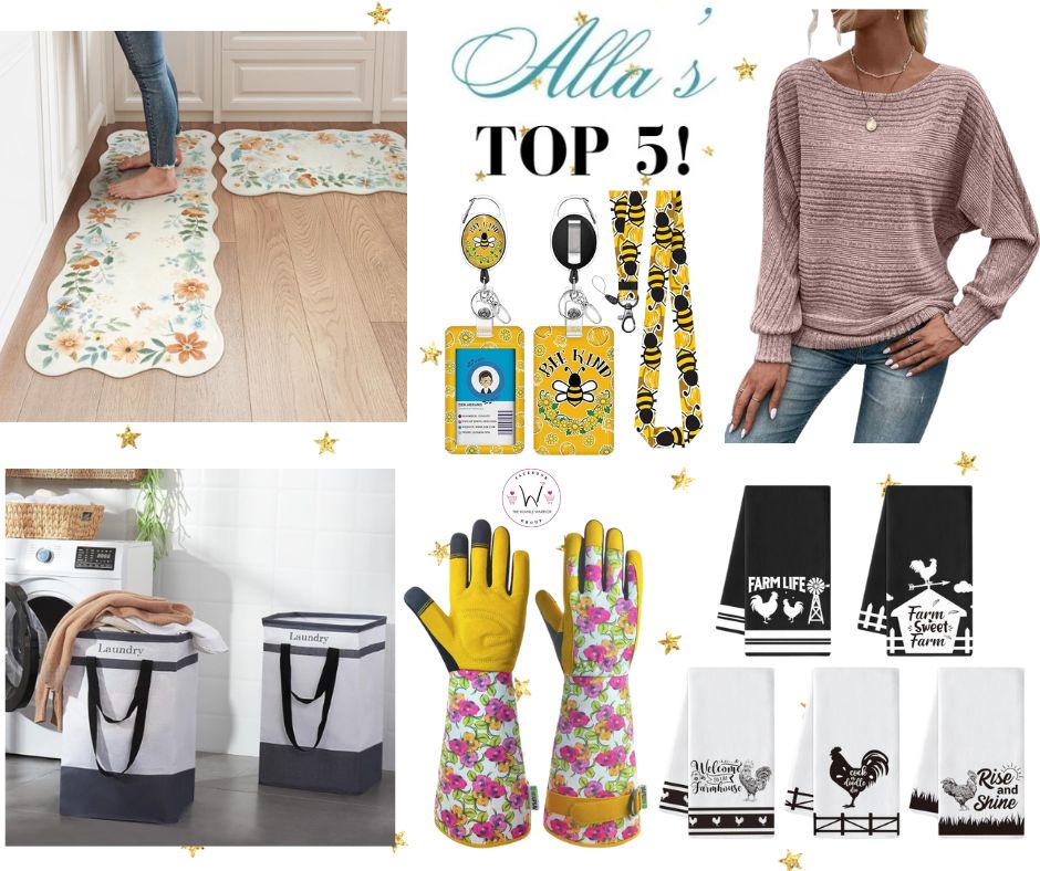 Alla’s TOP 5 best-selling items posted yesterday plus a bonus item!