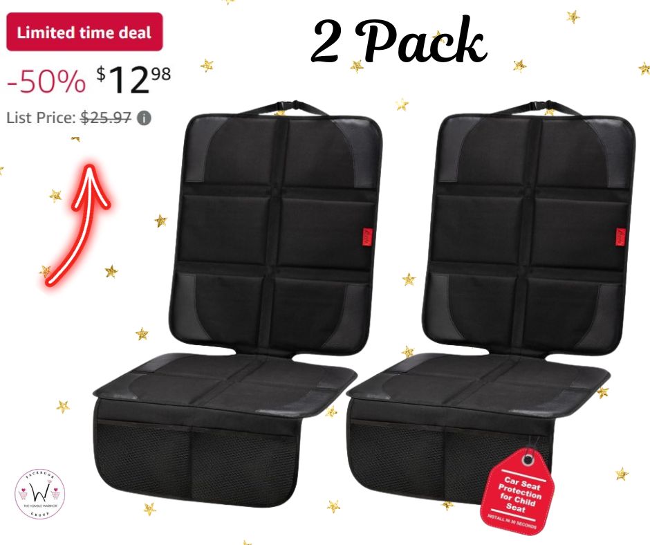 2 Pack XL Car Seat Protector with Thick Padding!