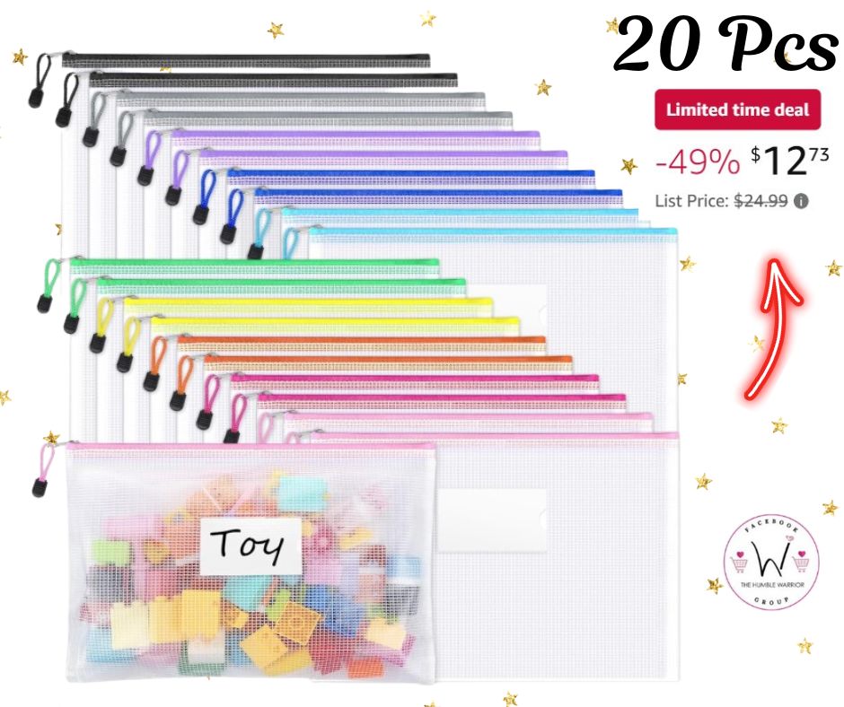 Mesh zipper pouches!