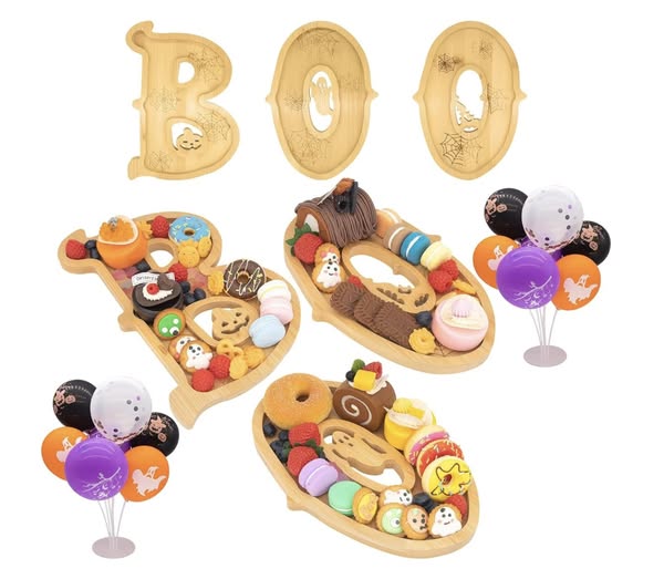 3-piece Wooden Halloween Charcuterie Board set